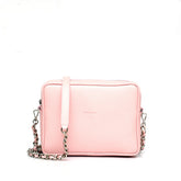Borsa donna a tracolla in pelle rosa, prodotta da Pianigiani bags